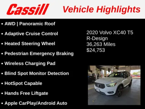 Another view of 2020 Volvo XC40 R-Design for sale in Cedar Rapids, IA at Cassill Motors
