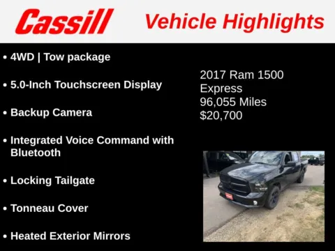 Another view of 2017 Ram 1500 Express for sale in Cedar Rapids, IA at Cassill Motors