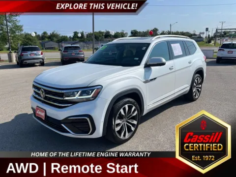 White 2023 Volkswagen Atlas 3.6L V6 SEL Premium R-Line for sale in Cedar Rapids, IA