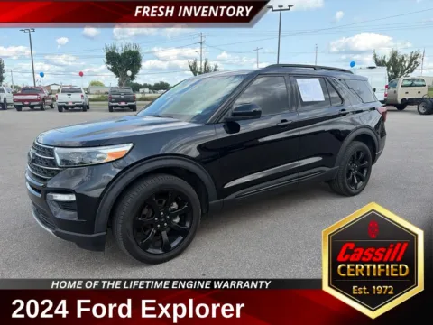 Black 2024 Ford Explorer ST-Line for sale in Cedar Rapids, IA