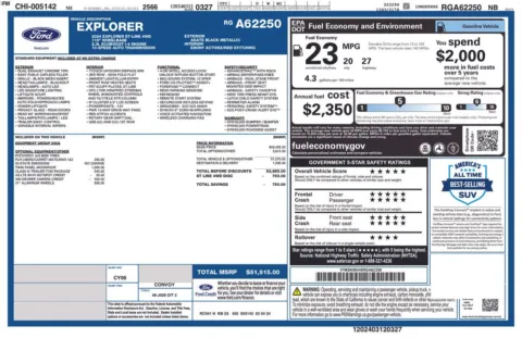 Photos of 2024 Ford Explorer ST-Line for sale in Cedar Rapids, IA at Cassill Motors