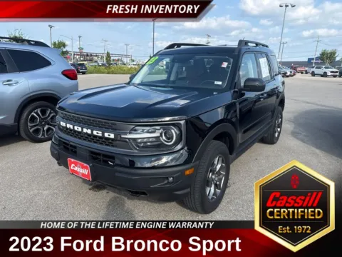 Black 2023 Ford Bronco Sport Badlands for sale in Cedar Rapids, IA