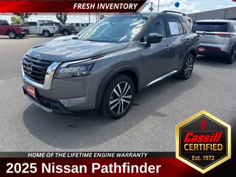 Gray 2025 Nissan Pathfinder Platinum for sale in Cedar Rapids, IA