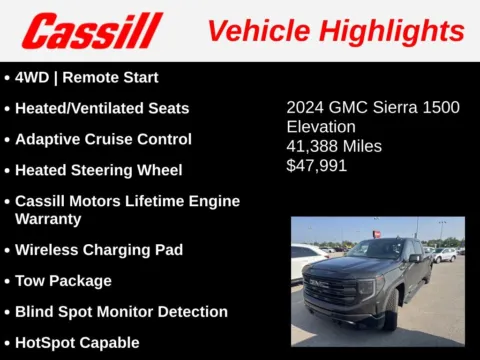 Another view of 2024 GMC Sierra 1500 Elevation for sale in Cedar Rapids, IA at Cassill Motors