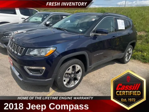 Blue 2018 Jeep Compass Limited for sale in Cedar Rapids, IA