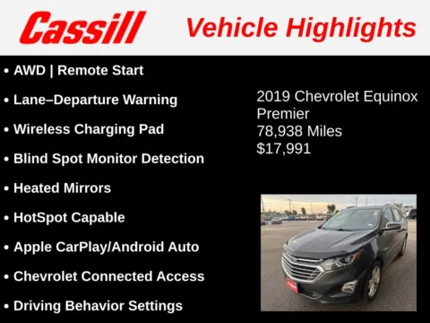 Another view of 2019 Chevrolet Equinox Premier for sale in Cedar Rapids, IA at Cassill Motors