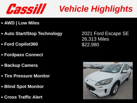 Another view of 2021 Ford Escape SE for sale in Cedar Rapids, IA at Cassill Motors