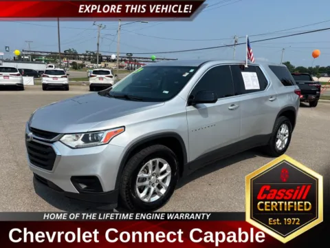 Silver 2019 Chevrolet Traverse LS for sale in Cedar Rapids, IA