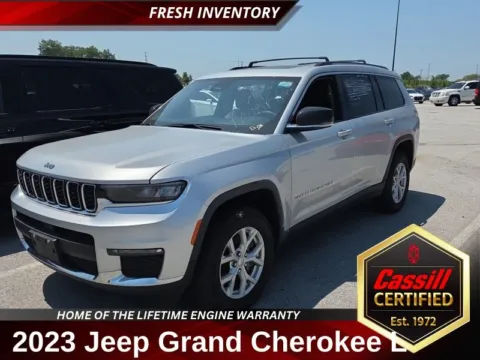 Silver 2023 Jeep Grand Cherokee L Limited for sale in Cedar Rapids, IA