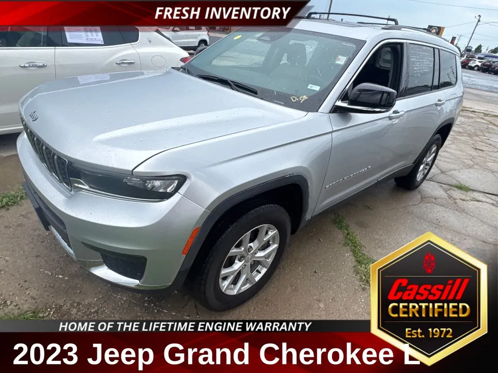 Silver 2023 Jeep Grand Cherokee L Limited for sale in Cedar Rapids, IA
