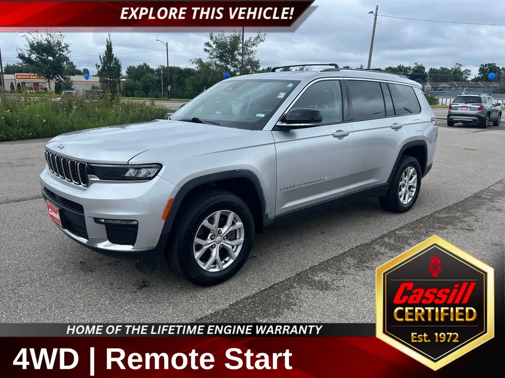 Silver 2023 Jeep Grand Cherokee L Limited for sale in Cedar Rapids, IA