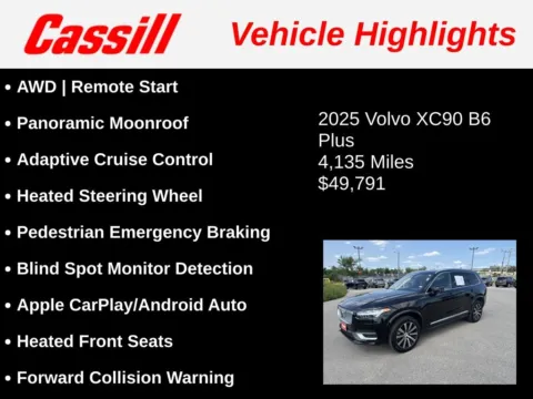 Another view of 2025 Volvo XC90 B6 Plus 7-Seater for sale in Cedar Rapids, IA at Cassill Motors