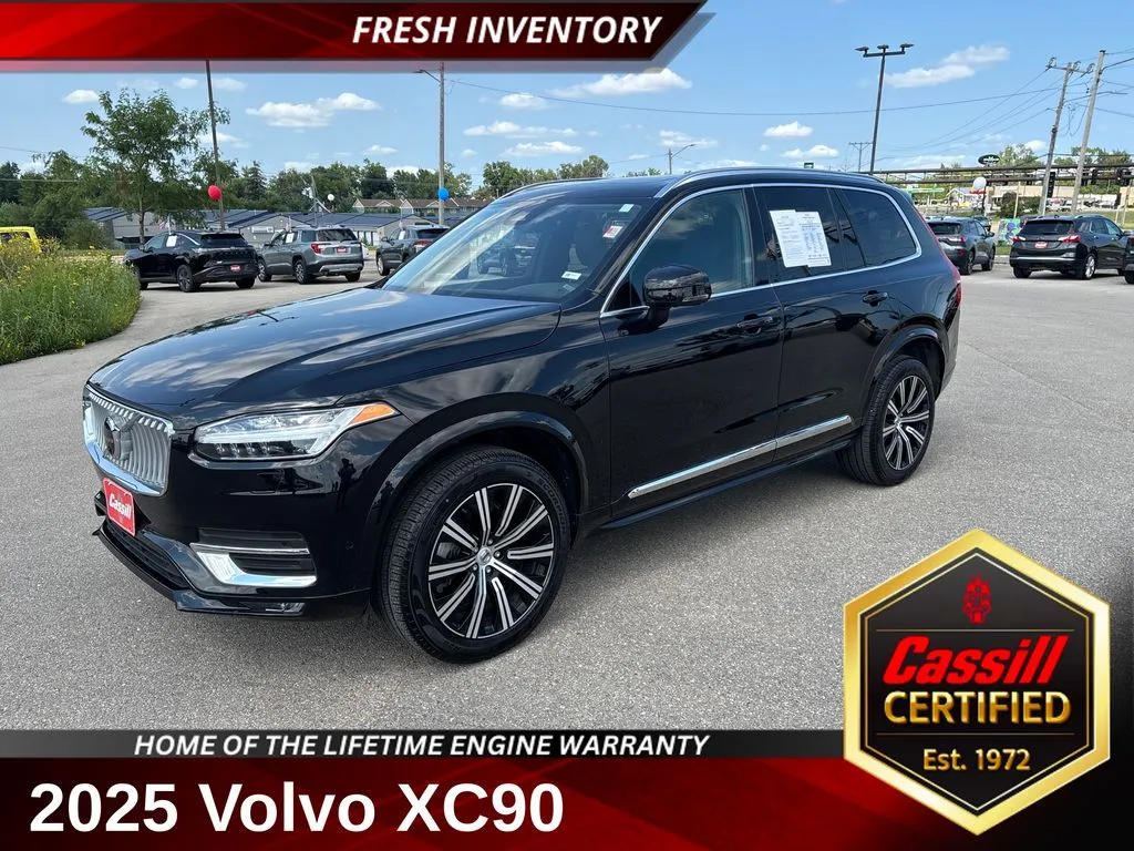 Black 2025 Volvo XC90 B6 Plus 7-Seater for sale in Cedar Rapids, IA