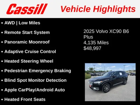 Another view of 2025 Volvo XC90 B6 Plus 7-Seater for sale in Cedar Rapids, IA at Cassill Motors