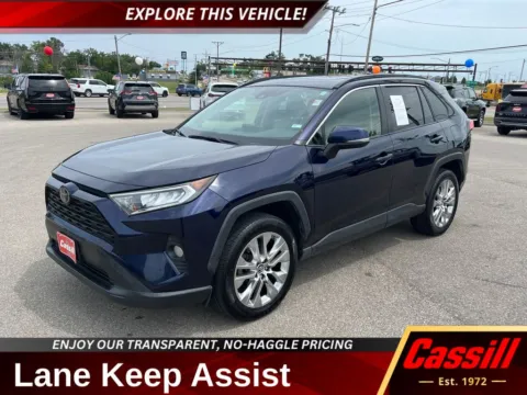 Blue 2019 Toyota RAV4 XLE Premium for sale in Cedar Rapids, IA