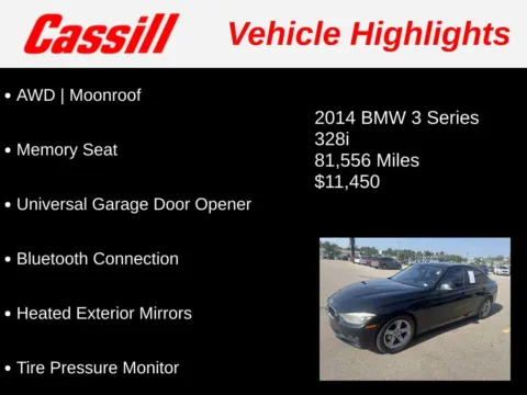 Another view of 2014 BMW 3 Series 328i for sale in Cedar Rapids, IA at Cassill Motors