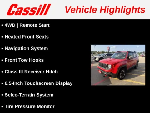 Another view of 2017 Jeep Renegade Trailhawk for sale in Cedar Rapids, IA at Cassill Motors