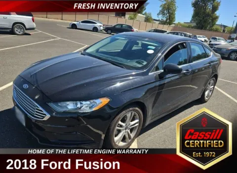 Black 2018 Ford Fusion SE for sale in Cedar Rapids, IA