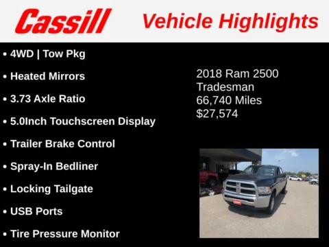 Another view of 2018 Ram 2500 Tradesman for sale in Cedar Rapids, IA at Cassill Motors