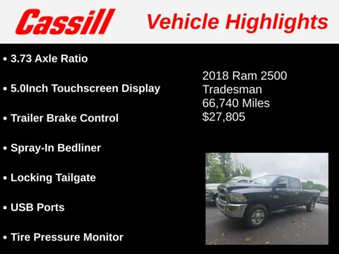 Another view of 2018 Ram 2500 Tradesman for sale in Cedar Rapids, IA at Cassill Motors