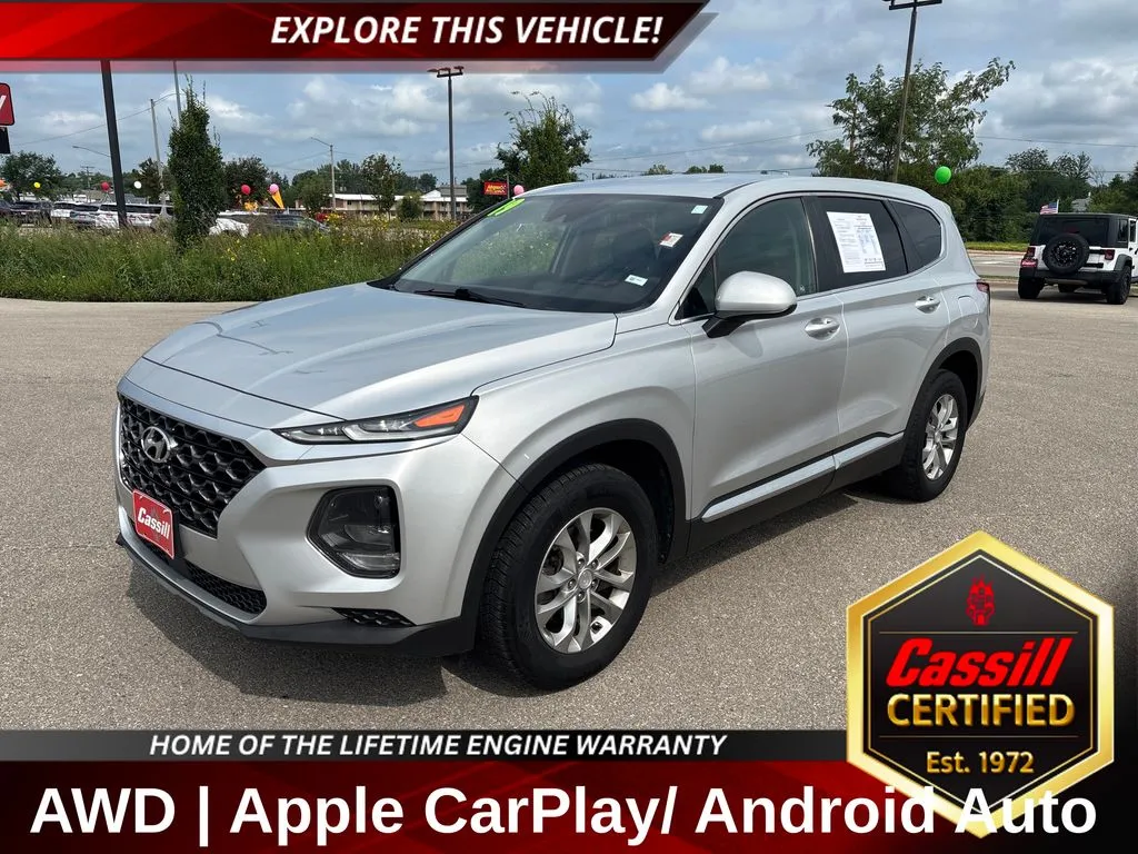 Silver 2019 Hyundai Santa Fe SE for sale in Cedar Rapids, IA