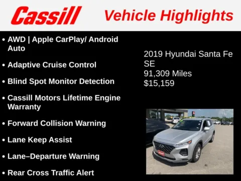 Another view of 2019 Hyundai Santa Fe SE for sale in Cedar Rapids, IA at Cassill Motors