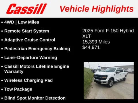 Another view of 2025 Ford F-150 XLT for sale in Cedar Rapids, IA at Cassill Motors