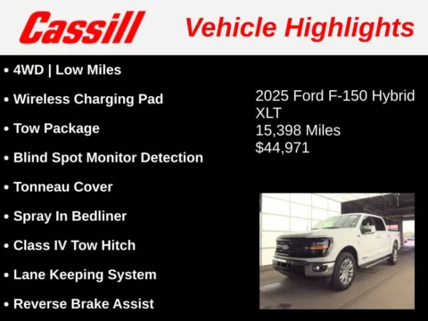 Another view of 2025 Ford F-150 XLT for sale in Cedar Rapids, IA at Cassill Motors