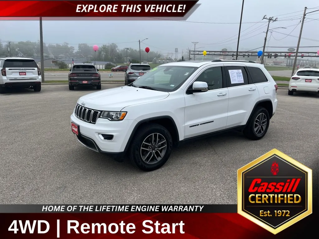 White 2020 Jeep Grand Cherokee Limited for sale in Cedar Rapids, IA