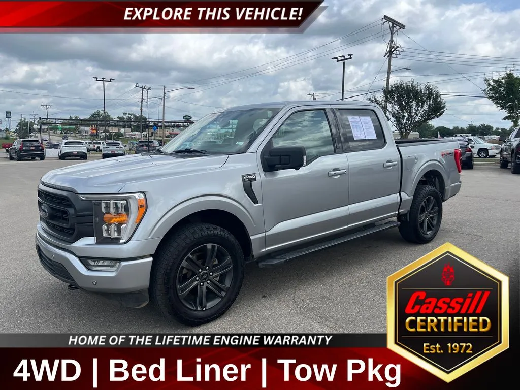 Silver 2022 Ford F-150 XLT for sale in Cedar Rapids, IA