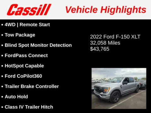 Another view of 2022 Ford F-150 XLT for sale in Cedar Rapids, IA at Cassill Motors