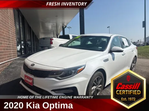 White 2020 Kia Optima LX for sale in Cedar Rapids, IA