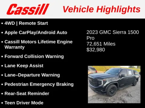 Another view of 2023 GMC Sierra 1500 Pro for sale in Cedar Rapids, IA at Cassill Motors