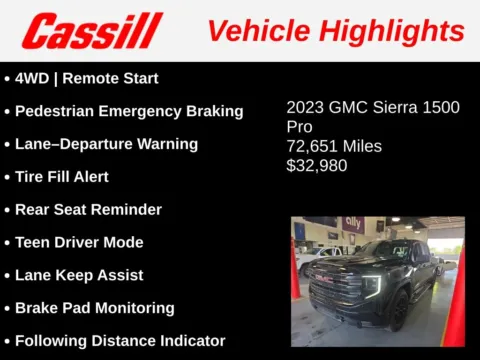 Another view of 2023 GMC Sierra 1500 Pro for sale in Cedar Rapids, IA at Cassill Motors