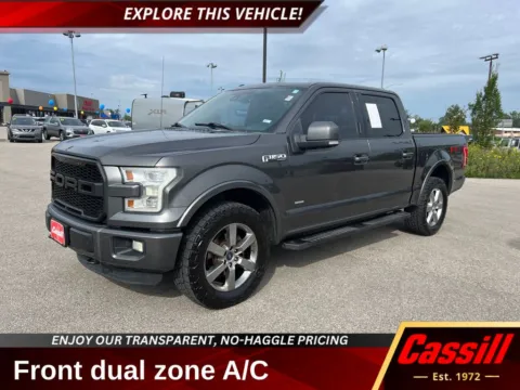 Gray 2015 Ford F-150 Lariat for sale in Cedar Rapids, IA