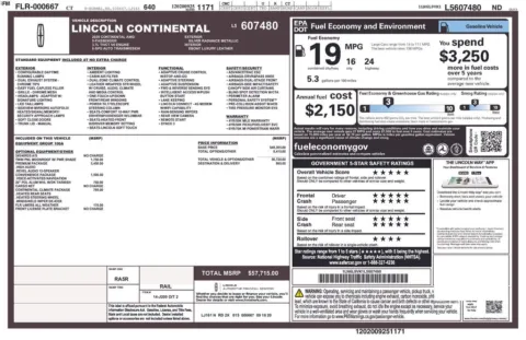 Photos of 2020 Lincoln Continental Standard for sale in Cedar Rapids, IA at Cassill Motors