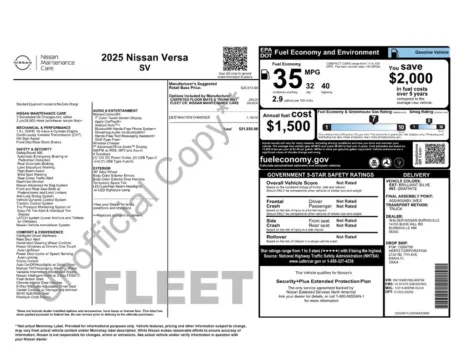 Photos of 2025 Nissan Versa 1.6 SV for sale in Cedar Rapids, IA at Cassill Motors