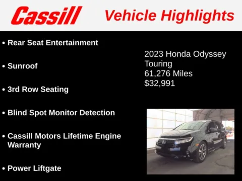 Another view of 2023 Honda Odyssey Touring for sale in Cedar Rapids, IA at Cassill Motors