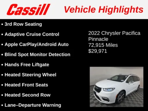 Another view of 2022 Chrysler Pacifica Pinnacle for sale in Cedar Rapids, IA at Cassill Motors