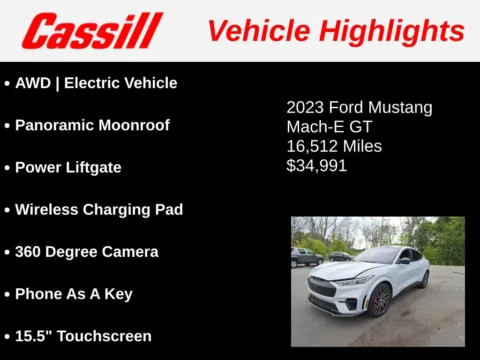 Another view of 2023 Ford Mustang Mach-E GT for sale in Cedar Rapids, IA at Cassill Motors
