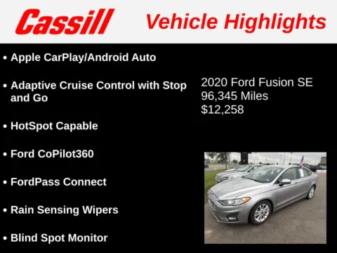 Another view of 2020 Ford Fusion SE for sale in Cedar Rapids, IA at Cassill Motors