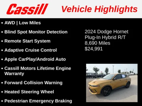 Another view of 2024 Dodge Hornet R/T for sale in Cedar Rapids, IA at Cassill Motors