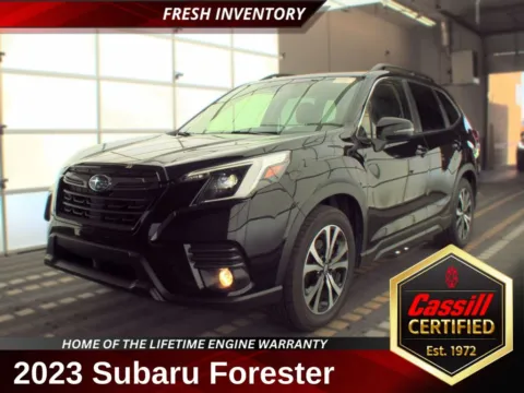 Black 2023 Subaru Forester Limited for sale in Cedar Rapids, IA
