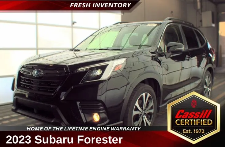 Black 2023 Subaru Forester Limited for sale in Cedar Rapids, IA