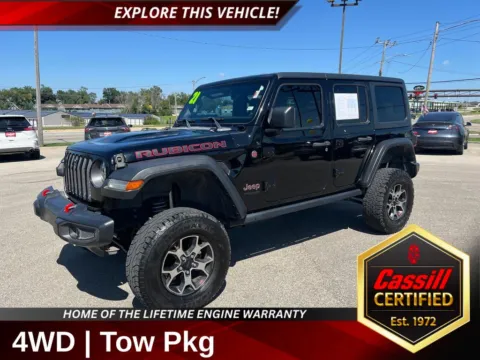 Black 2021 Jeep Wrangler Unlimited Rubicon for sale in Cedar Rapids, IA