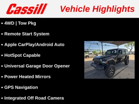 Another view of 2021 Jeep Wrangler Unlimited Rubicon for sale in Cedar Rapids, IA at Cassill Motors