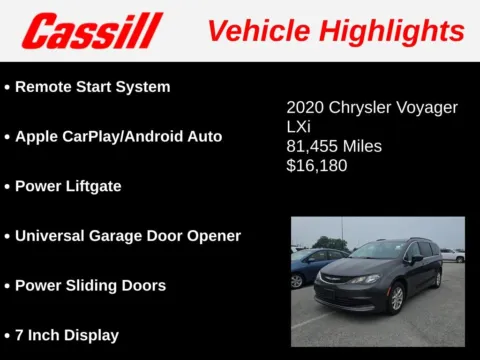 Another view of 2020 Chrysler Voyager LXI for sale in Cedar Rapids, IA at Cassill Motors