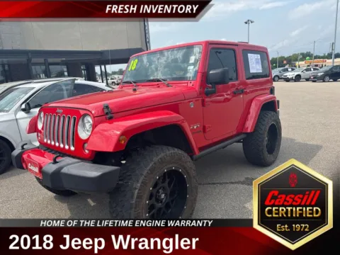 Red 2018 Jeep Wrangler JK Sahara for sale in Cedar Rapids, IA