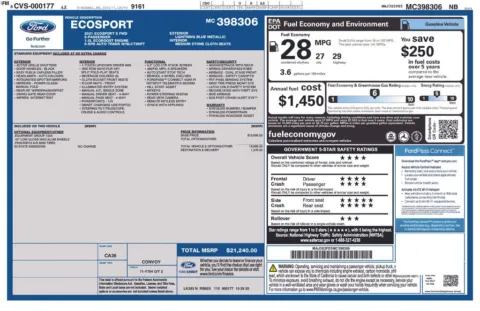 Photos of 2021 Ford EcoSport S for sale in Cedar Rapids, IA at Cassill Motors