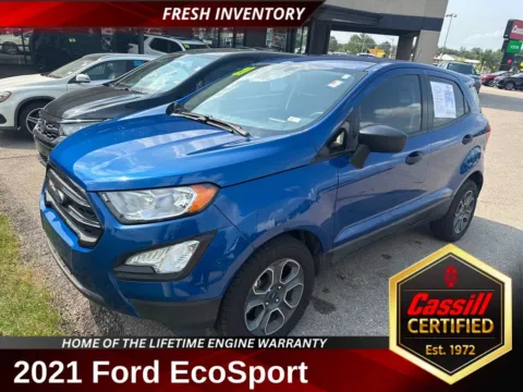 Blue 2021 Ford EcoSport S for sale in Cedar Rapids, IA